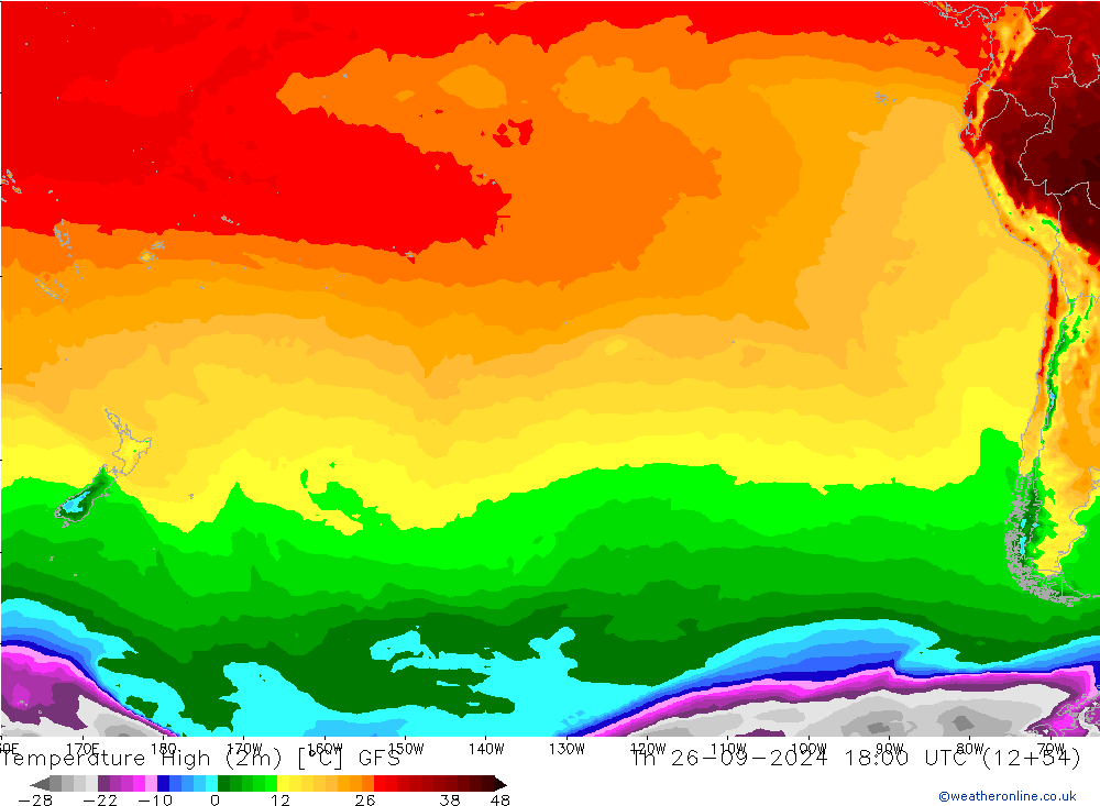 Max.  (2m) GFS  26.09.2024 18 UTC