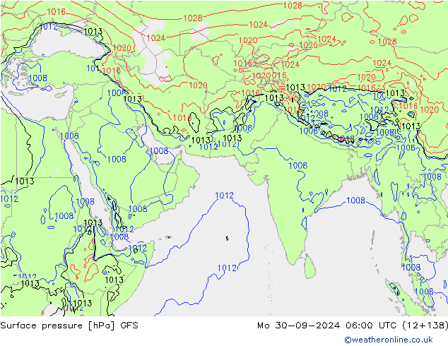 GFS: Po 30.09.2024 06 UTC