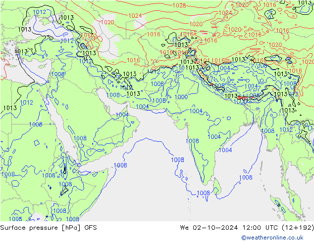 GFS: We 02.10.2024 12 UTC