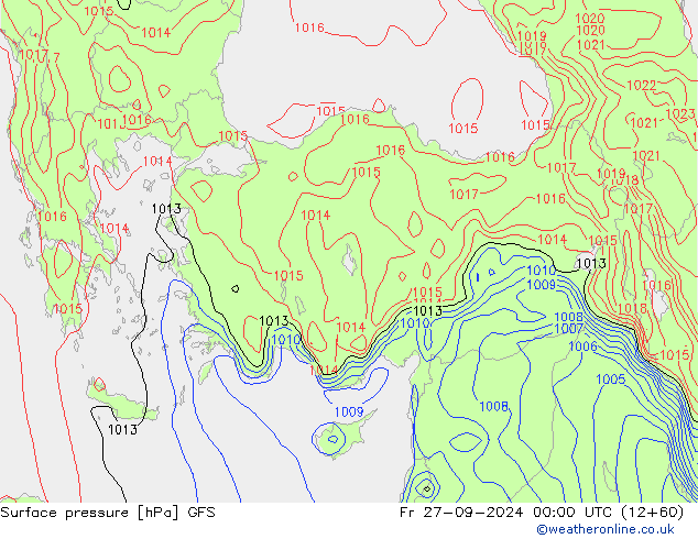 GFS: Pá 27.09.2024 00 UTC