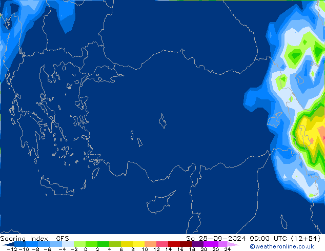 Soaring Index GFS So 28.09.2024 00 UTC