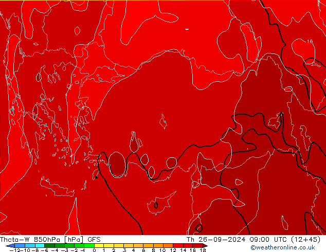 Theta-W 850hPa GFS Per 26.09.2024 09 UTC