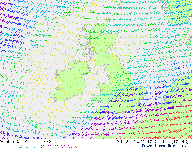  500 hPa GFS  26.09.2024 12 UTC