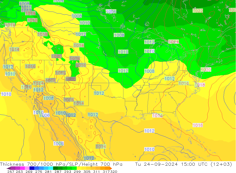 Thck 700-1000 hPa GFS Tu 24.09.2024 15 UTC