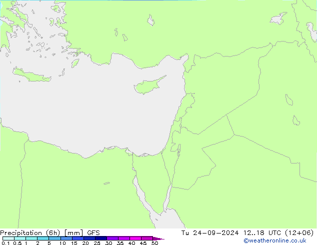 Z500/Rain (+SLP)/Z850 GFS wto. 24.09.2024 18 UTC