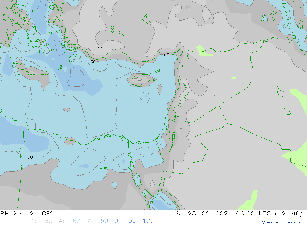 RH 2m GFS September 2024