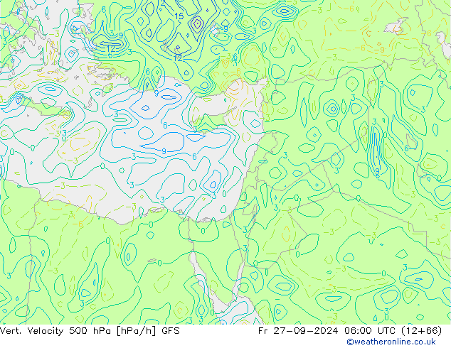 Vert. Velocity 500 hPa GFS ven 27.09.2024 06 UTC