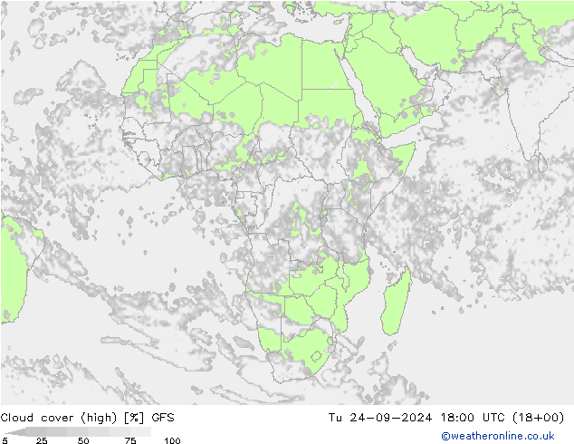 Nubes altas GFS mar 24.09.2024 18 UTC