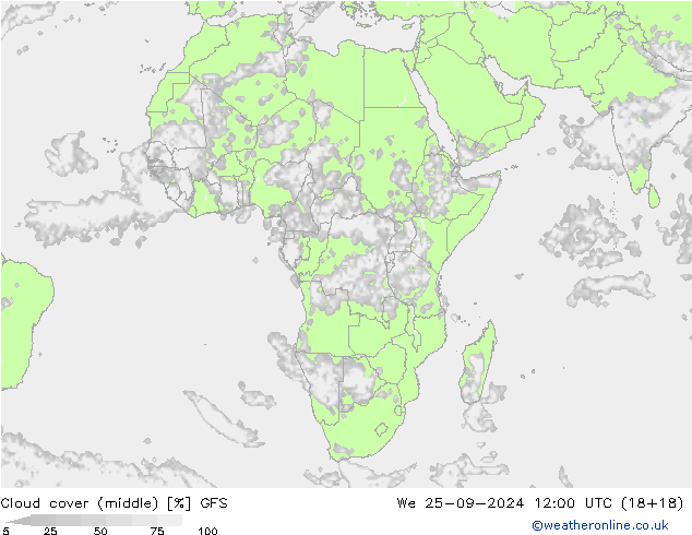 Cloud (high,middle,low) GFS We 25.09.2024 12 UTC