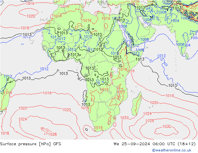 GFS: mer 25.09.2024 06 UTC