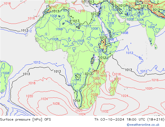 GFS: Per 03.10.2024 18 UTC