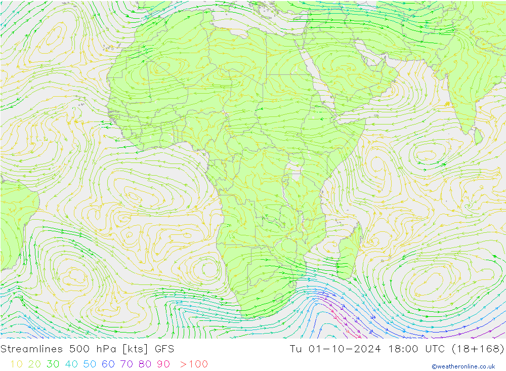 Rüzgar 500 hPa GFS Sa 01.10.2024 18 UTC