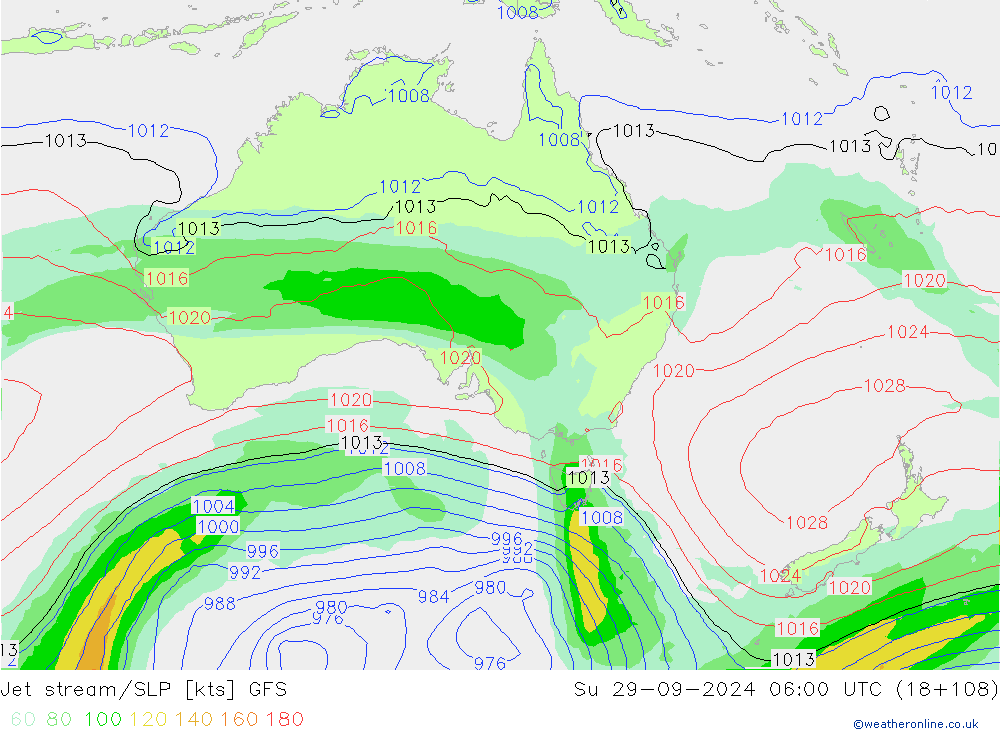 Polarjet/Bodendruck GFS So 29.09.2024 06 UTC