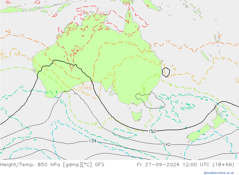 Z500/Rain (+SLP)/Z850 GFS Pá 27.09.2024 12 UTC