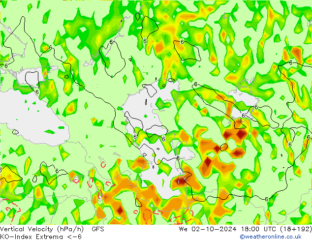 Convection-Index GFS  02.10.2024 18 UTC