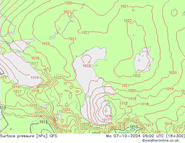 GFS: lun 07.10.2024 06 UTC