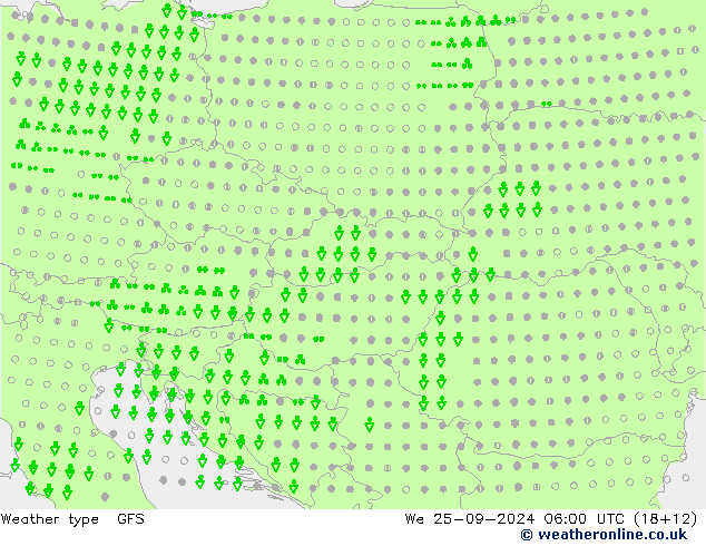 Modellwetter GFS Mi 25.09.2024 06 UTC