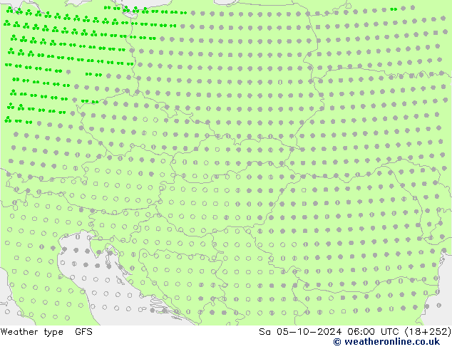 Type de précipitation GFS sam 05.10.2024 06 UTC