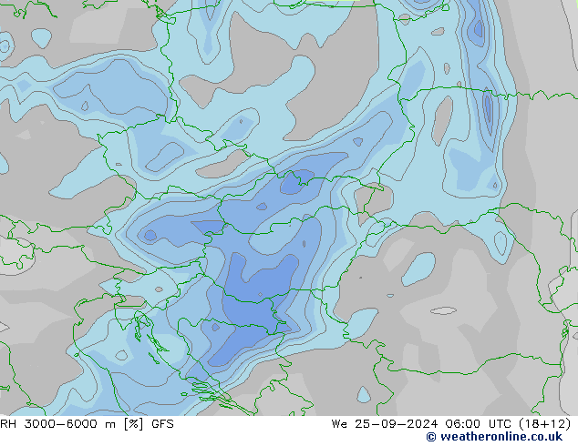 RH 3000-6000 m GFS  25.09.2024 06 UTC