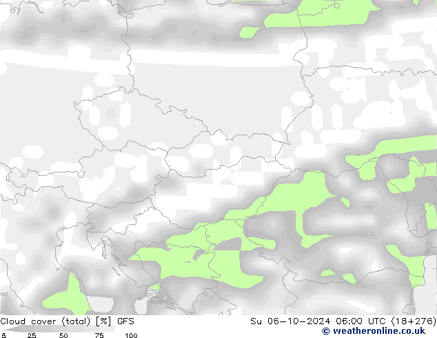 Cloud cover (total) GFS Ne 06.10.2024 06 UTC