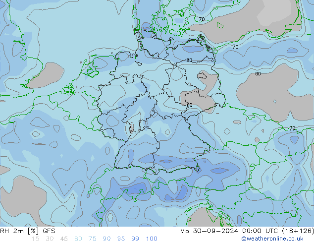 RH 2m GFS Mo 30.09.2024 00 UTC