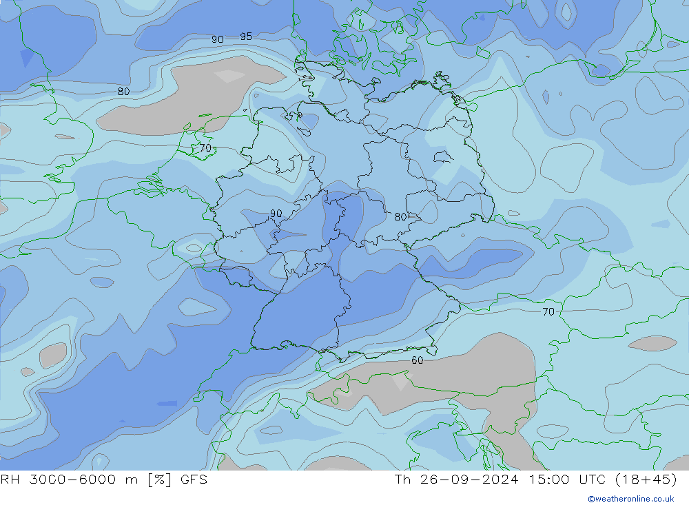 RV 3000-6000 m GFS do 26.09.2024 15 UTC