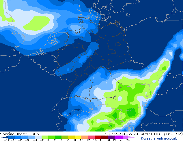 Soaring Index GFS Su 29.09.2024 00 UTC