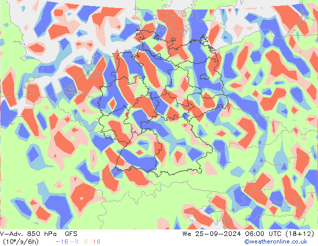V-Adv. 850 гПа GFS Сентябрь 2024