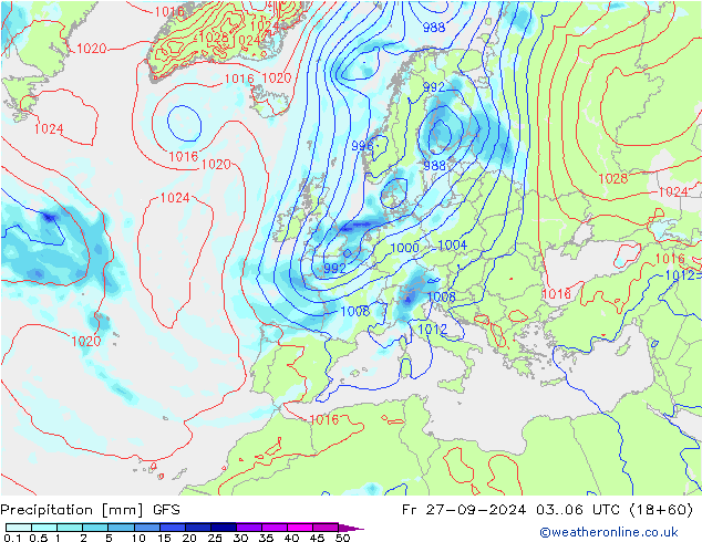 precipitação GFS Sex 27.09.2024 06 UTC