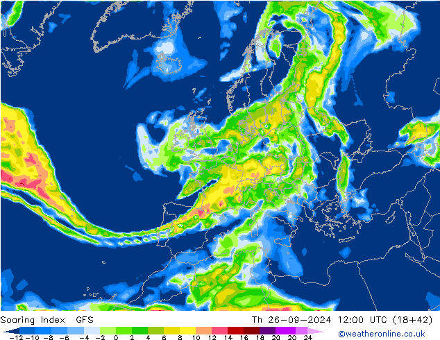 Soaring Index GFS Th 26.09.2024 12 UTC