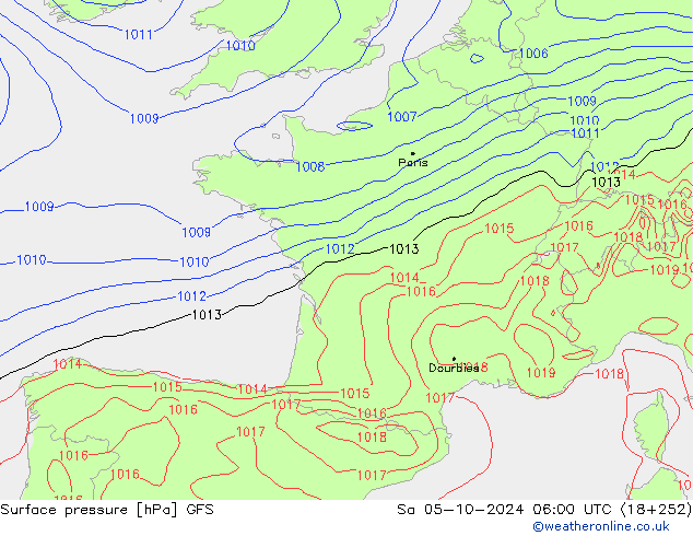 GFS: сб 05.10.2024 06 UTC