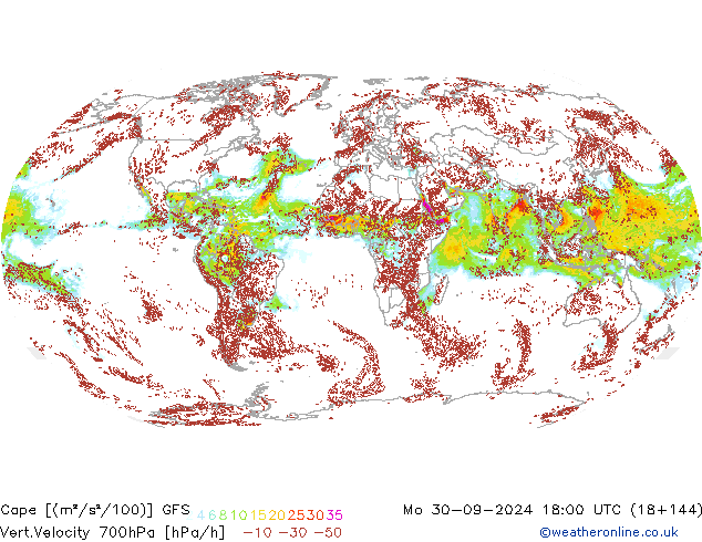 Cape GFS Mo 30.09.2024 18 UTC