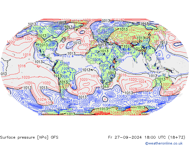 GFS: Fr 27.09.2024 18 UTC