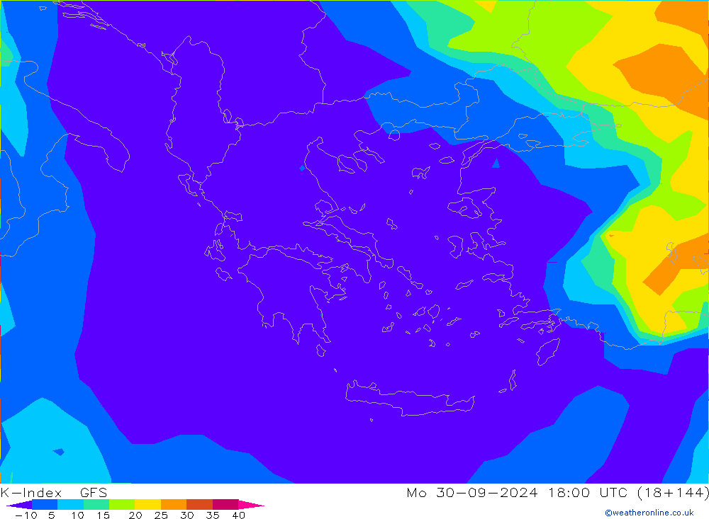 K-Index GFS Mo 30.09.2024 18 UTC