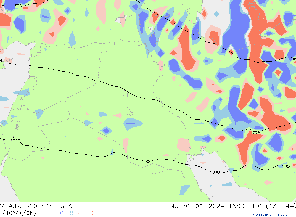 V-Adv. 500 hPa GFS Pzt 30.09.2024 18 UTC