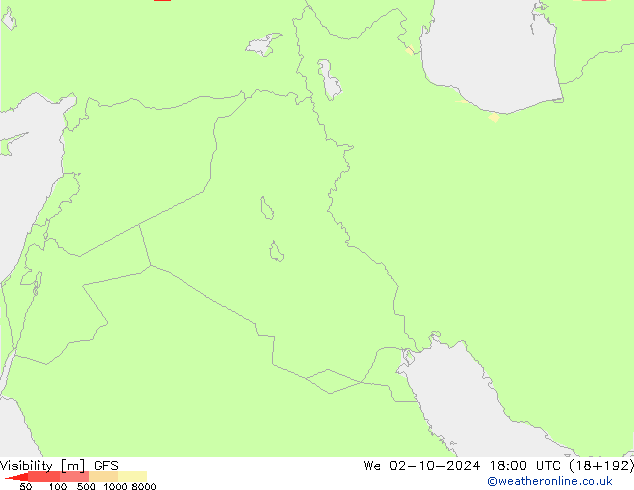 Visibility GFS October 2024