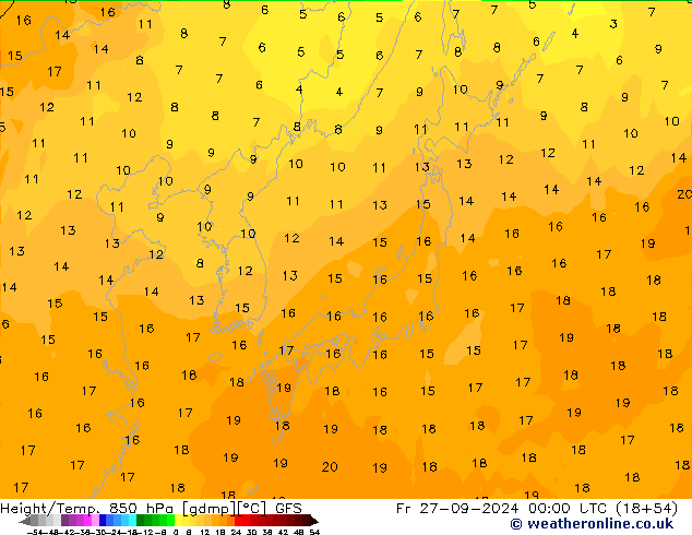 Z500/Rain (+SLP)/Z850 GFS Pá 27.09.2024 00 UTC