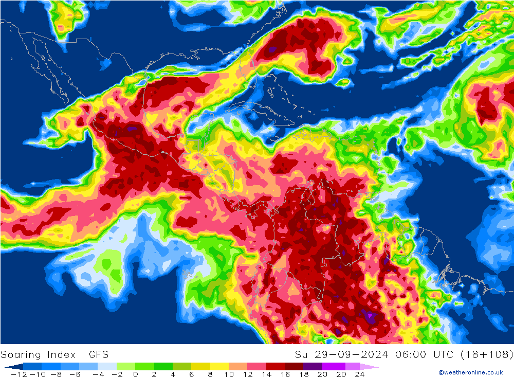 Soaring Index GFS Вс 29.09.2024 06 UTC