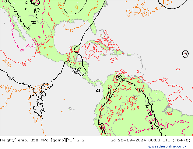 Z500/Rain (+SLP)/Z850 GFS Sa 28.09.2024 00 UTC