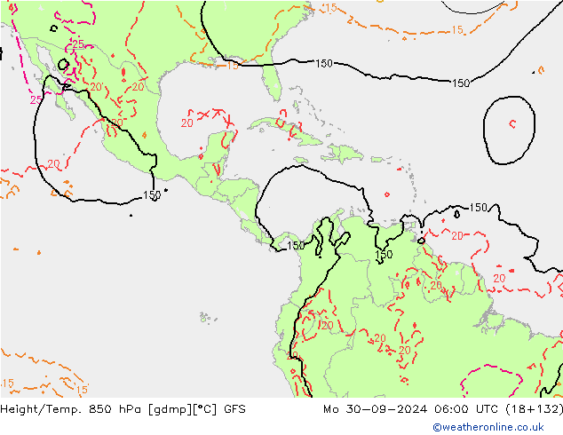 Z500/Regen(+SLP)/Z850 GFS ma 30.09.2024 06 UTC