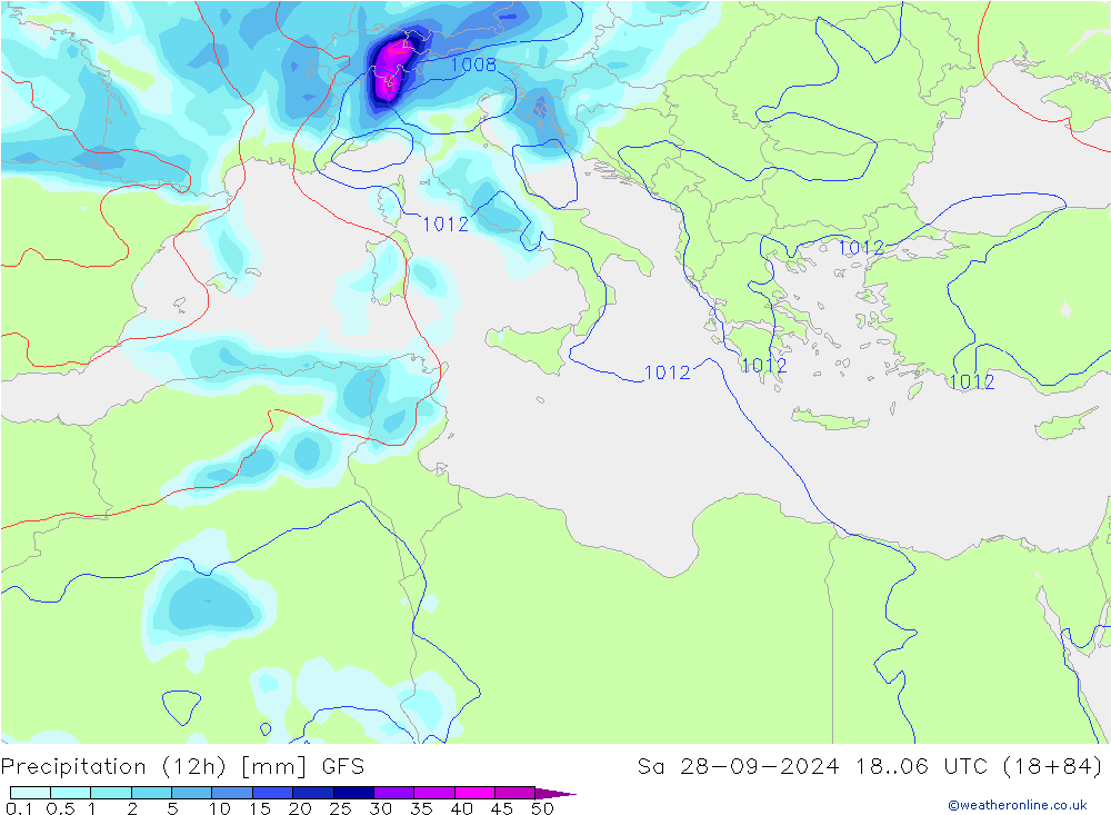  (12h) GFS  28.09.2024 06 UTC