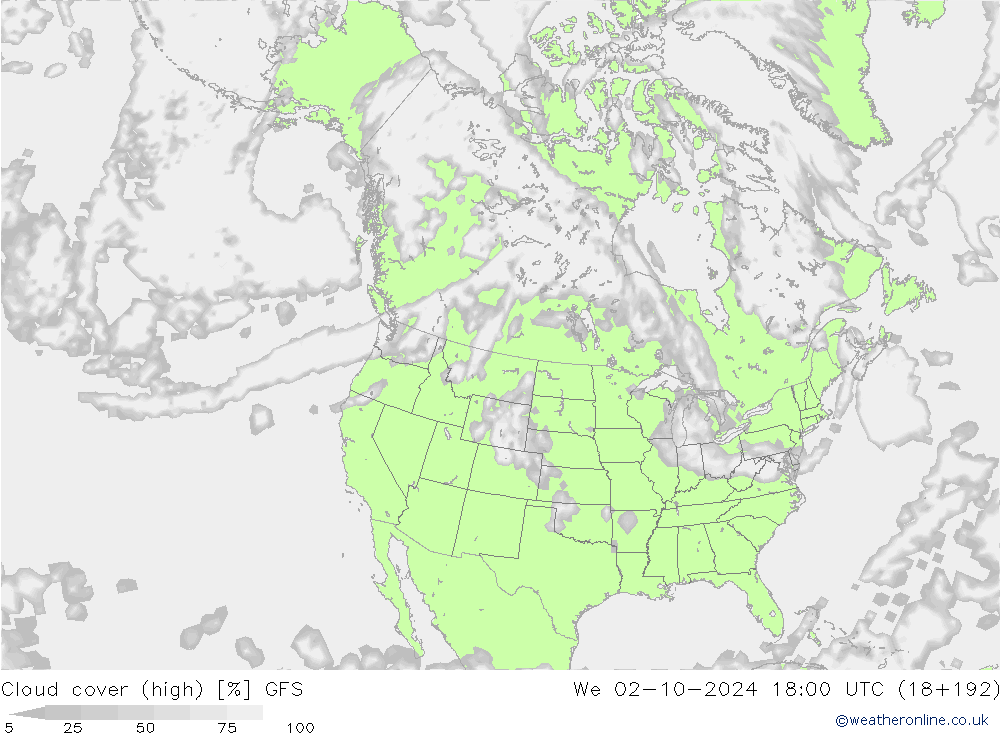 nuvens (high) GFS Outubro 2024