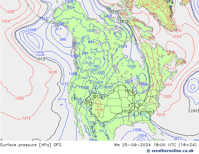 GFS: Mi 25.09.2024 18 UTC