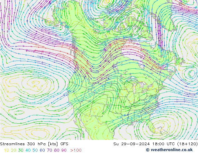  300 hPa GFS  29.09.2024 18 UTC