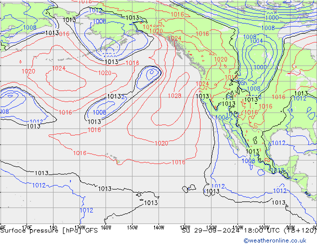 GFS: Paz 29.09.2024 18 UTC