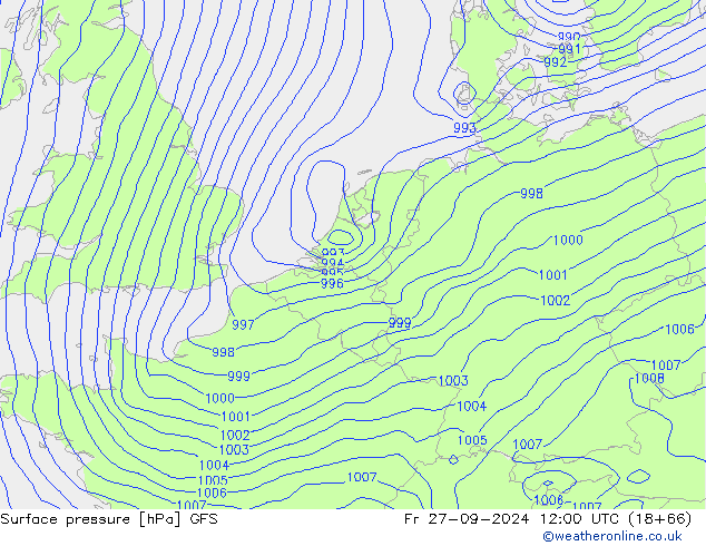 GFS: Fr 27.09.2024 12 UTC