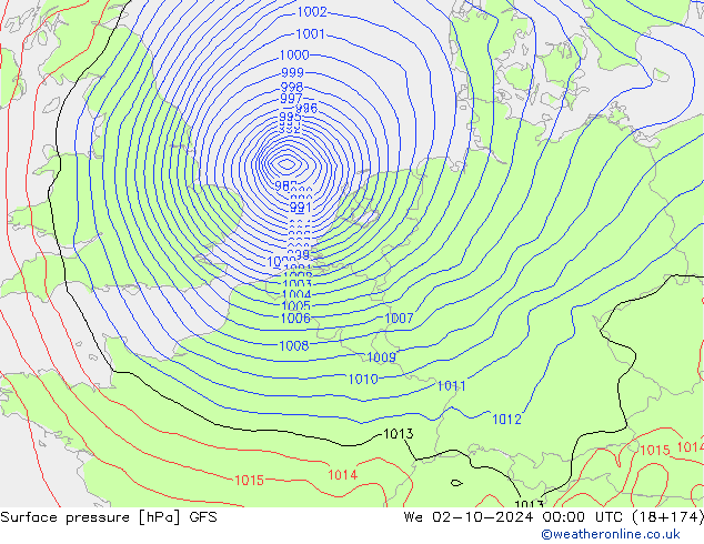 GFS: mer 02.10.2024 00 UTC