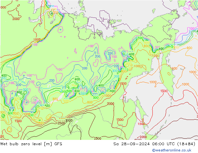 Theta-W Sıfır Seviyesi GFS Cts 28.09.2024 06 UTC