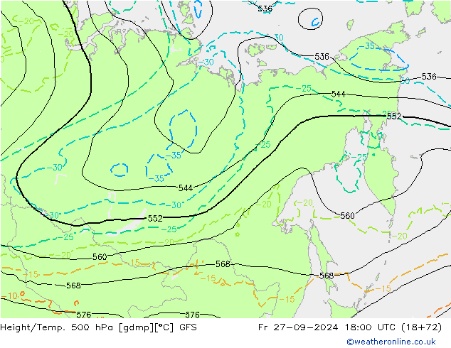 GFS: Fr 27.09.2024 18 UTC