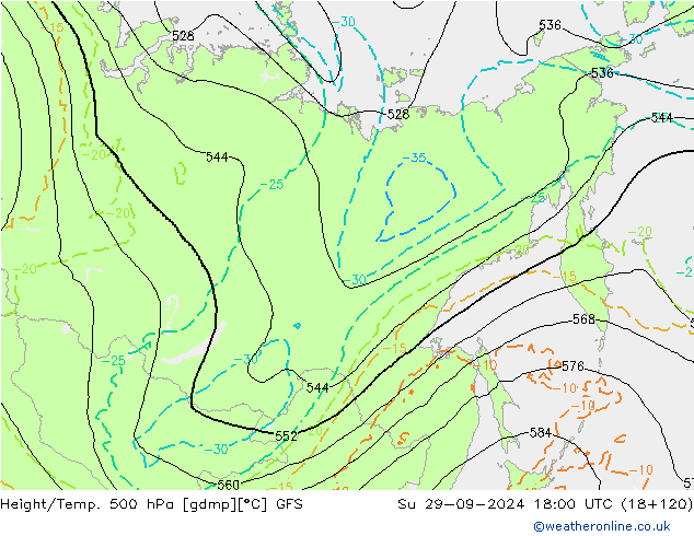 GFS: Su 29.09.2024 18 UTC